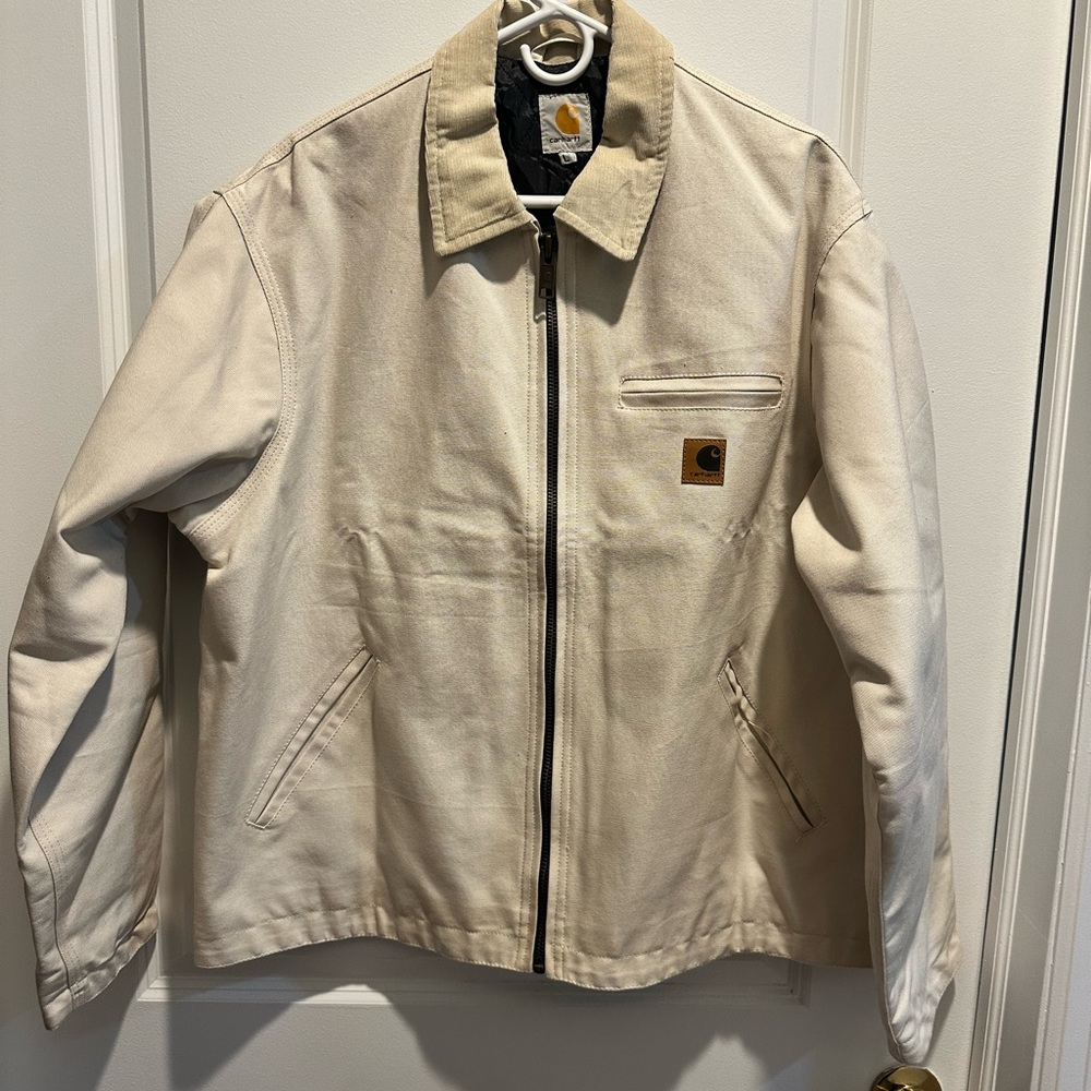 Carhartt Men's Beige Zip-Up Jacket